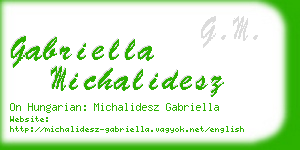 gabriella michalidesz business card